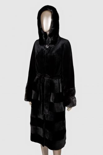 Шуба женская мех бобер