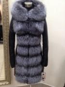 Пуховик женский натуральная кожа